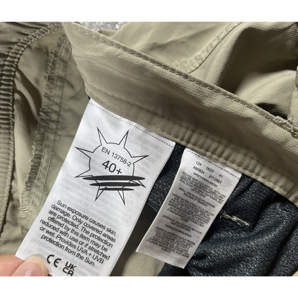 Columbia Cargo Pants Mens 38 x 30 Convertible Shorts Nylon Ripstop Khaki Tan - Picture 7 of 14